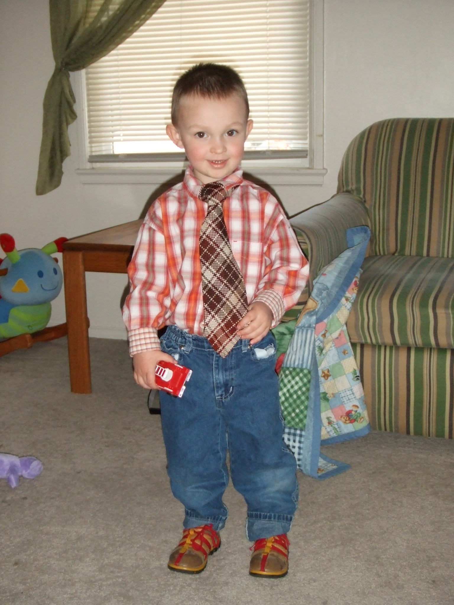 Patrick going to church