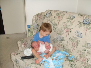 David farting and Patrick (and mom) laughing