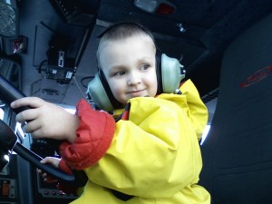 driving the fire truck