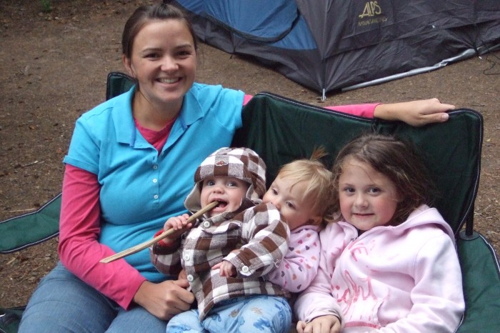 Maggie, David, Auretta, and Malory