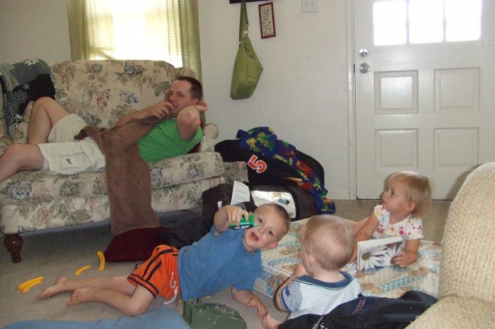 After getting back from camping.